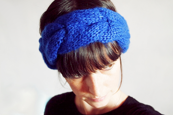 turban bleu